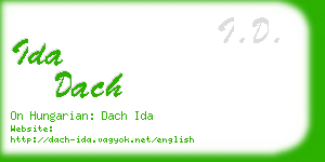 ida dach business card